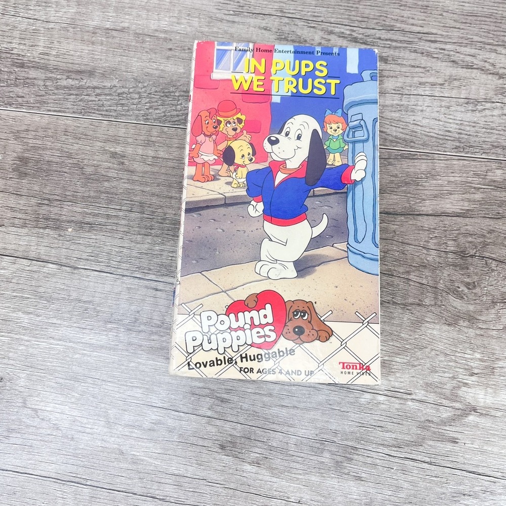 Pound Puppies In Pups We Trust VHS FHE Hanna Barbera 1988 Color 45 Mins